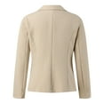 thumbnail image 5 of Gubotare Womens Casual Long Sleeve Blazers Solid Color Knit Blazer Work Office Open Front Blazer Jacket (Beige,S), 5 of 7
