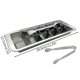 thumbnail image 4 of reusable freezer ice cube trays stainless steel, 4 of 5