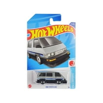 1986 Toyota Van Silver Metallic and Black with Stripes "HW J-Imports" Series Diecast Model Car by Hot Wheels