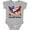 AC-Heather Grey, variant on Memorial Day- Never Forget Our Heroes- Bald Eagle Boys or Girls Baby Bodysuit