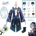 thumbnail image 2 of Juego Honkai: disfraz de Cosplay de Star Rail Misha, peluca Misha, zapatos, uniformes, conjunto completo, traje de juego de rol para fiesta de Halloween para hombres y mujeres, 2 of 4