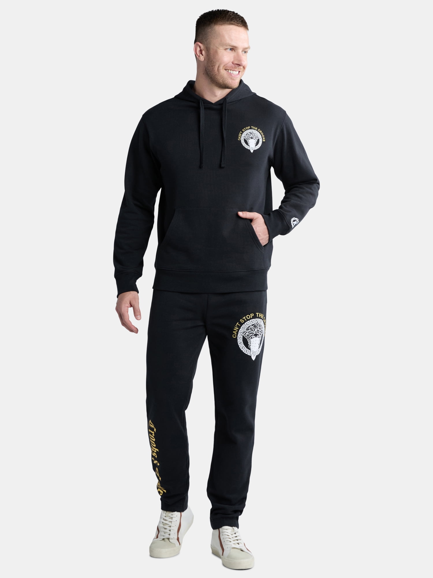 Crooks & Castles Men's and Big Men's Can't Stop the Crooks Graphic Hoodie, Sizes XS-3XL