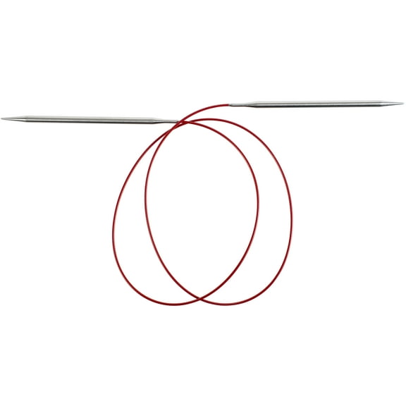 ChiaoGoo Red Lace Stainless Circular Knitting Needles 40"-Size 8/5mm