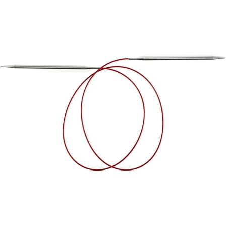 UPC: 0812208027846 | ChiaoGoo Red Lace Stainless Circular Knitting Needles 40 -Size 8/5mm