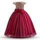 thumbnail image 3 of Vestido TTYAOVO para niña, boda, princesa, vestido de encaje con flores, talla 140, 3 of 7