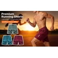 thumbnail image 3 of LONKITO Summer Mens Shorts Elastic Waist Lightweight Running Shorts with Zipper Pockets for Casual Athletic Beach, Size S, 3 of 7