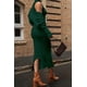 thumbnail image 2 of Conjunto de Vestido Maxi de Punto de Dos Piezas para Mujer PRETTYGARDEN Verde Oscuro Talla L, 2 of 7
