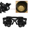 10X 15X 20X 25X Magnifier LED Glasses Jeweler Watch Magnifier Magnifying Double Eye Glasses Magnifier Loupe Lens Measurement Tools