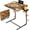 Rustic, variant on Adjustable TV Tray Black Dinner - Folding Trays for Eating On Couch Wooden Tables Mate Stand Foldable Desk with Cup Holder Portable
