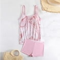 thumbnail image 4 of Cameland Women's Plus Size Conservative Lace Stitching Suit Swimming Trunks Split Swimsuit Suit, 4 of 5