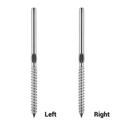 

Stainless Steel Left Right Handed Thread Swage Lag Screws Cable Railing Easy Installation Wide Applications 40 Pack