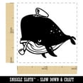 thumbnail image 2 of Captain Whale of the Salty Sea Self-Inking Rubber Stamp Ink Stamper - Black Ink - Small 1 Inch, 2 of 7