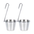 thumbnail image 1 of Miangastore Tasses à Condiments Réutilisables en Acier Inoxydable 2 Pcs 4.32x1.97x1.97 Po, 1 of 8