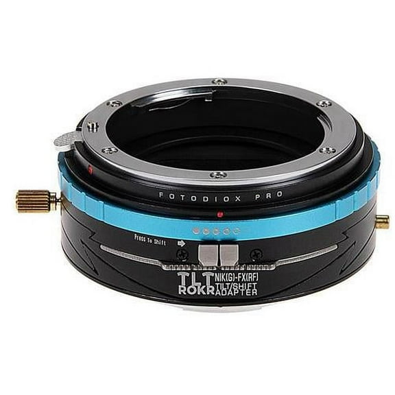 Fotodiox Pro TLT ROKR Tilt/Shift Lens Mount Adapter for Nikon Nikkor F Mount G-Type D/SLR Lenses to Fujifilm Fuji X-Series Mirrorless Camera Body
