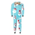 thumbnail image 4 of Odeerbi Matching Family Christmas Pajamas Sets Parent-Child Warm Hooded Jumpsuit Set Xmas Printed Home Wear Loungewear Sleepwear Jammies for Dad, 4 of 4