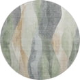 thumbnail image 2 of Addison Rugs Mayfield Premium Machine Washable Transitional Waves Aloe Round Rug, 8' x 8', 2 of 6