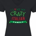 thumbnail image 4 of Inktastic Italian Family Heritage Women's V-Neck T-Shirt, 4 of 5