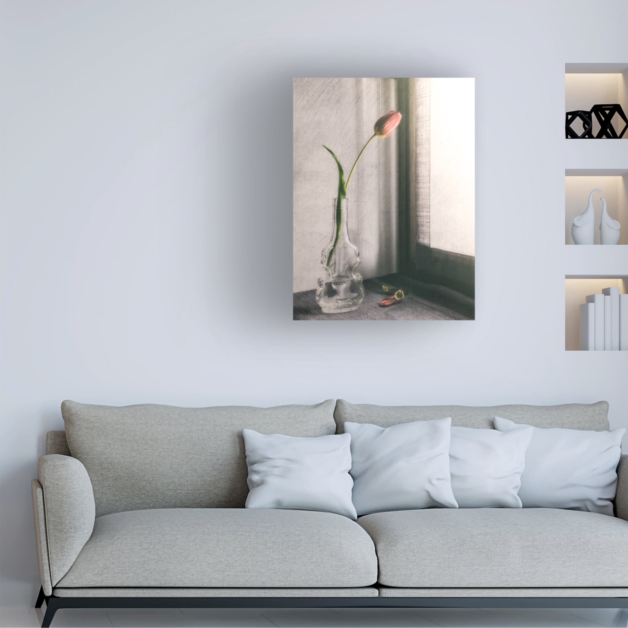 Canvas Wall Art - Cristiano Giani 'Melanchonic Mood' Wall Art for Living Room, Bedroom, or Office Décor by Trademark Fine Art - 14 x 19 Inches