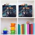 thumbnail image 7 of Coolnut Starry Night Wolf Storage Bins Foldable Canvas Fabric Storage Basket with Handles for Organizing, Large Storage Baskets for Shelves Closet Decor Gifts, 7 of 7