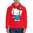 thumbnail image 2 of Lsque Sanrio Pattern Casual Men's Hoodie,Hooded Sweatshirt with Kangaroo Pocket,Pullover Hoodie-X-Large, 2 of 8