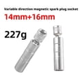 thumbnail image 4 of KRONDO Universal 14mm & 16mm Magnetic Spark Plug Socket Wrench 12 Point Thin Wall, 4 of 8