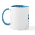 thumbnail image 2 of CafePress - Peace American Flag Mug - 11 oz Ceramic Mug - Novelty Coffee Tea Cup, 2 of 6
