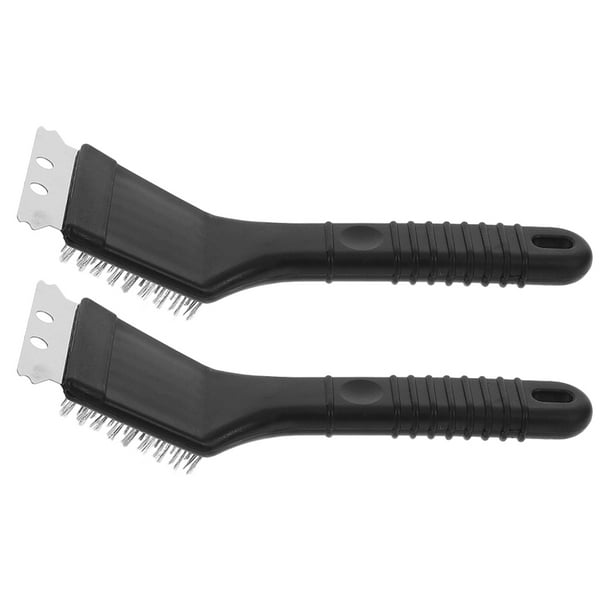 Cepillo de limpieza para jaulas de pájaros de acero inoxidable, 2 unidades, mango largo, herramienta para eliminar excrementos de pájaros, accesorio de mantenimiento.