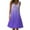 Purple, variant on Alkepwun Women's Summer Sleeveless Beach Dresses Tye-Dye Scoop Neck Tiered Flowy Pleated Casual A Line Sundress Plus Size