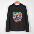 thumbnail image 2 of COMIO Werewolf Mask Men's Hoodie Pullover Long Sleeve Essentials Graphic Sweatshirt Black, 2 of 4