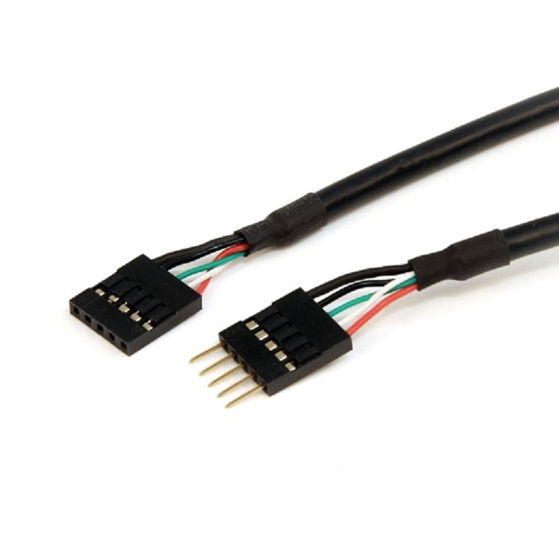 USB 2.0 5 Pin Male to Female Internal Motherboard Extension Cable 16 Inches - Walmart.com