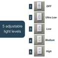 thumbnail image 2 of Legrand - Pass & Seymour NTL885TRAMBERW Amber Tinted Reduce Blue, Tamper Resistant, Safe for Kids Legrand Radiant Adjustable LED Night Light, Nightlight Electrical Outlets, White, 2 of 3