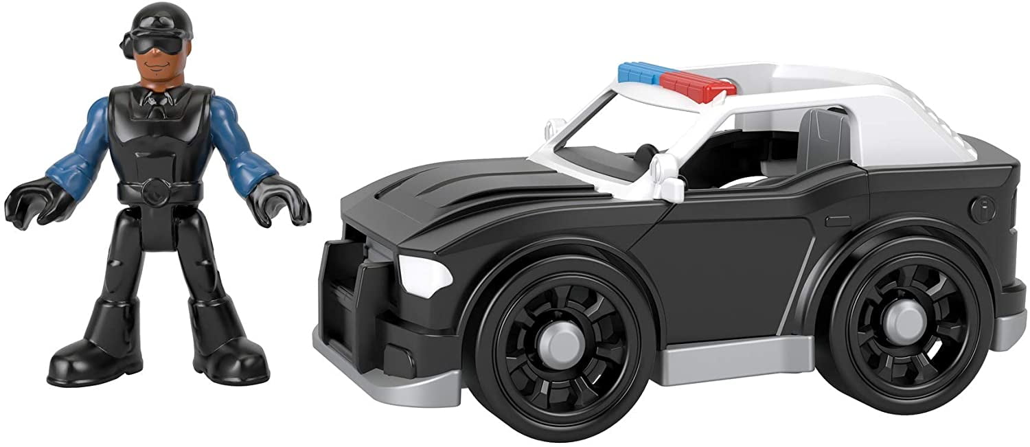 Fisher-Price Imaginext Super Cruiser, Push-Along Toy Police Car and Character Figure Set