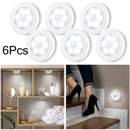 

6pcs Night Light Motion Sensor Battery Powered Stair Lamp*