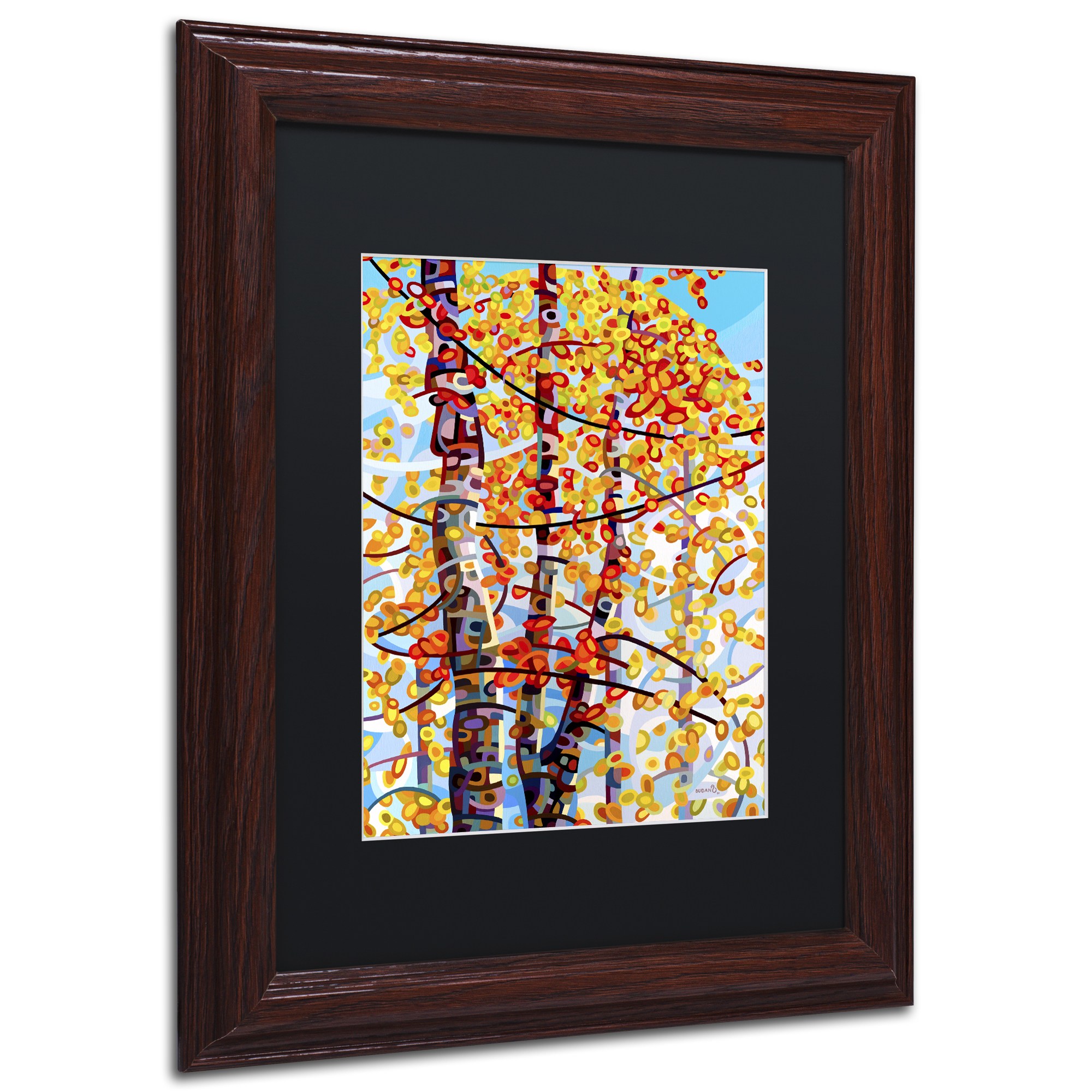 Mandy Budan 'Panoply' Black Matted Framed Art