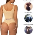 thumbnail image 4 of FITVALEN Women Tummy Control Bodysuit Fajas Colombianas Open Bust Shapewear Slimmer Body Shaper, 4 of 6