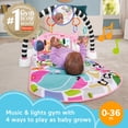 thumbnail image 2 of Playmat Fisher-Price Glow and Grow Kick & Play Piano Gym Rosa, 2 of 6