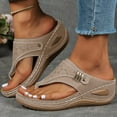thumbnail image 2 of Fukaraa Arch Support Sandals Women Orthopedic Wedge Non-Slip Open Toe Comfortable Summer, 2 of 9
