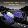 thumbnail image 4 of for Google Pixel 9 / 9 Pro Armor Case with Kickstand, Luxury Military-Grade Protection Heavy Duty Magnetic Phone Case, Compatible with MagSafe Accessories, for Google Pixel 9 / 9 Pro - Purple, 4 of 8