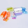 thumbnail image 2 of Compatible with AirPods Pro Case Cover,Butterfly Colorful Cute Luxury Plating for AirPod Case with Keychain Soft TPU Protective Case for Women Girls Design for AirPods Pro Purple, 2 of 6