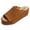 Brown, variant on Paislee – Women’s Wedge Sandals with Slip-On Design, Genuine Suede, Microfiber Lining, and Thick Rubber Sole, Black, Size 5