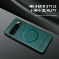 thumbnail image 6 of for Google Pixel 9 / 9 Pro Premium PU Leather + TPU Back Case, Magsafe Anti-Scratch Lightweight Ultra Slim Shockproof Protective Anti-Fall Business Phone Case for Google Pixel 9 / 9 Pro, Green, 6 of 9