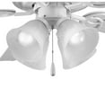 thumbnail image 3 of Progress Lighting Airpro 4-Light Ceiling Fan Kit, LED, Antique Bronze, Alabaster Glass, 3 of 3
