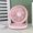 Pink, variant on Lunxisen 1 Pcs Desktop Fan USB Powered Quiet Operation Three Speed Air Circulation Home Office Cooling Breeze