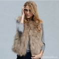 thumbnail image 1 of Spot  European and American  single artificial  imitation fox  imitation  ladies autumn and winter short vest coat, 1 of 3