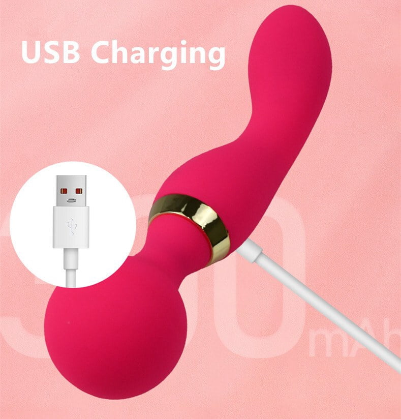 Multispeed Rechargeable Vibrating Massager Wand Personal Full Body Therapy with Silicone ABS Plastic