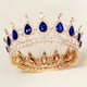 thumbnail image 2 of KAKOWELY Corona de cristal para cumpleaños, accesorio para el cabello de novia, elegante tocado de corona de novia., 2 of 5