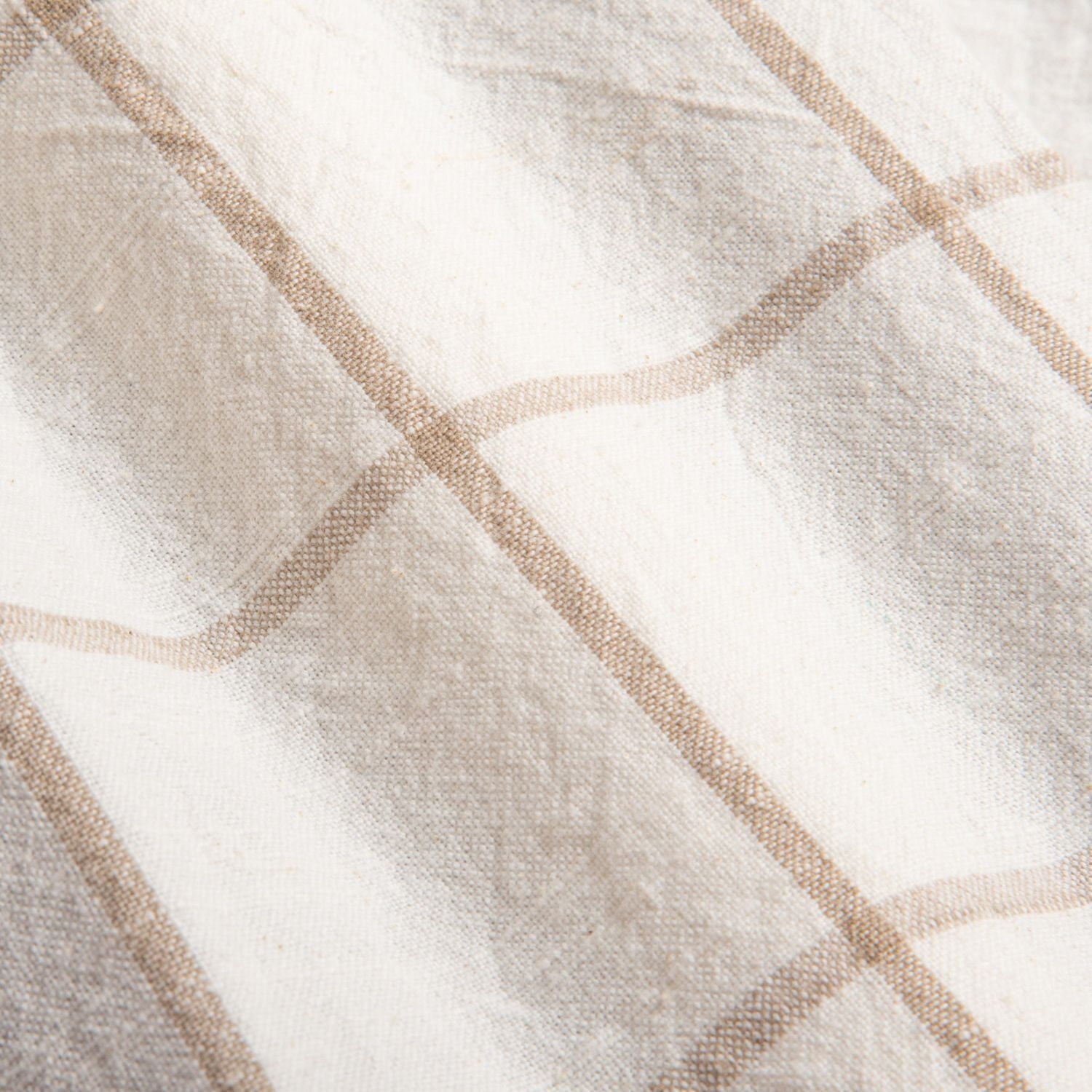 FRAÎCHE Spring Taupe Gingham Kitchen Towels, 3 Pack, One Size