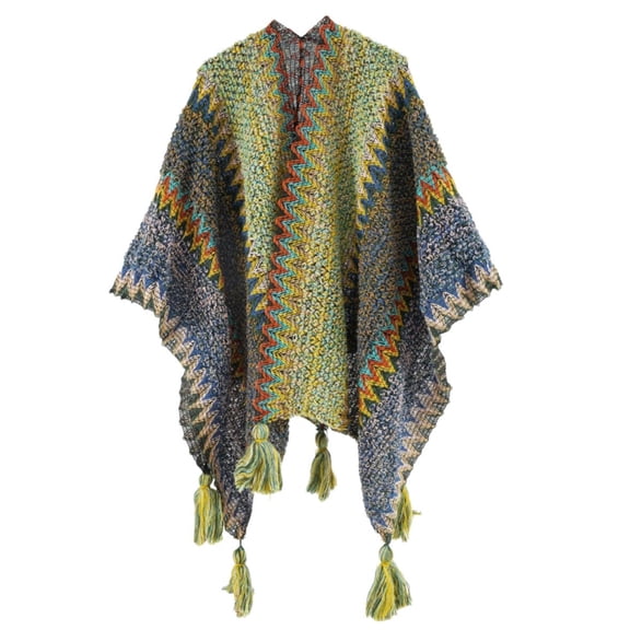 Trendy Warm Blanket Shawl Wrap Poncho for Outdoor Cardigan Warm Shawl Wrap for Wedding Evening Dresses Tassels Scarve