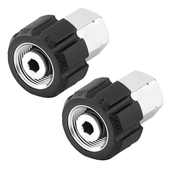 Stainless Steel M22 14mm Female Thread To 3/8 FNPT Adapter For High Pressure Washer Hose Connection Durable Garden Tool