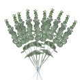 thumbnail image 1 of Hojas de plantas artificiales Ceremonia de banquete de boda Hoja de PVC falsa Decoración de plantas de oficina en casa, Verde 10 Piezas sidaley HA6615-01B, 1 of 6
